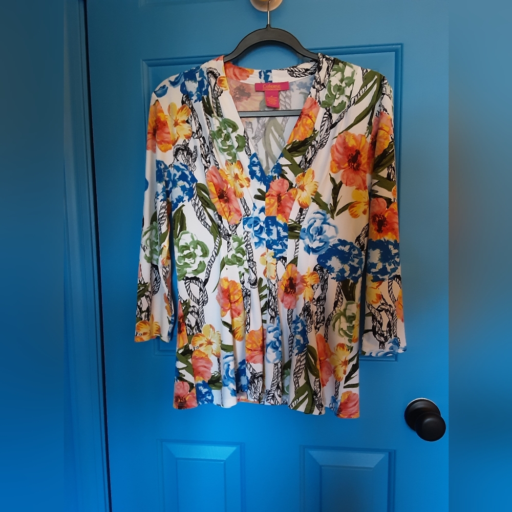 Catherine Malandrino Floral Top